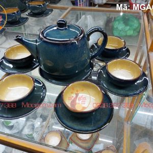 Ấm chén cao cấp men hỏa biến mã MGAC0222