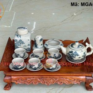 Ấm chén men rạn Bát Tràng kiểu cổ mã MGAC8036