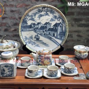Ấm chén men rạn cổ đủ phụ kiện mã MGAC8030