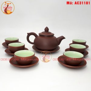 Ấm chén tử sa​ mẫu chóp số 1 chỉ đỏ mã ac31181