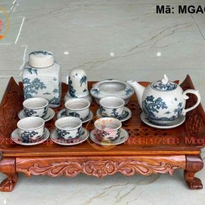 Ấm trà Bát Tràng giả cổ giá rẻ mã MGAC8035