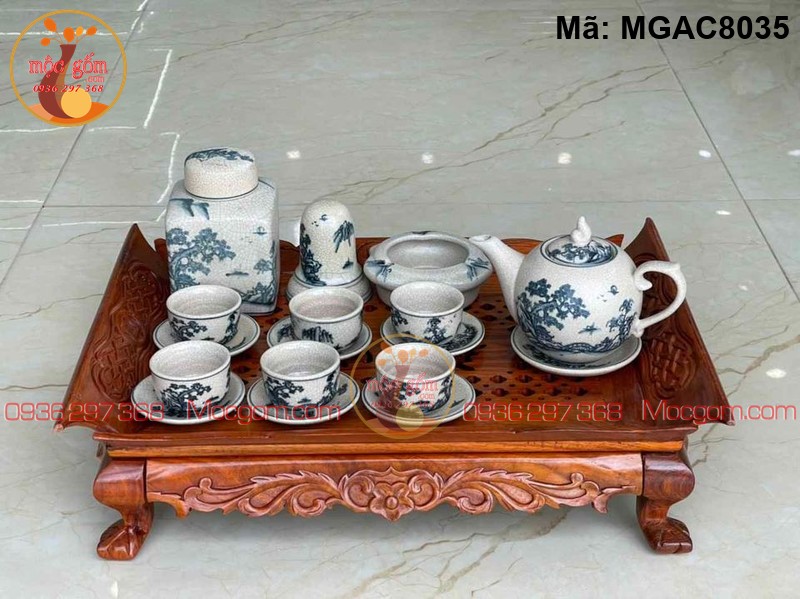 Ấm trà Bát Tràng giả cổ giá rẻ mã MGAC8035