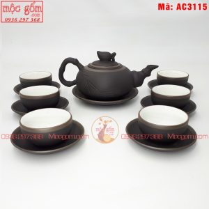 Ấm tử sa mẫu Đào chỉ bạc số 1 mã ac3115 Ảnh 4