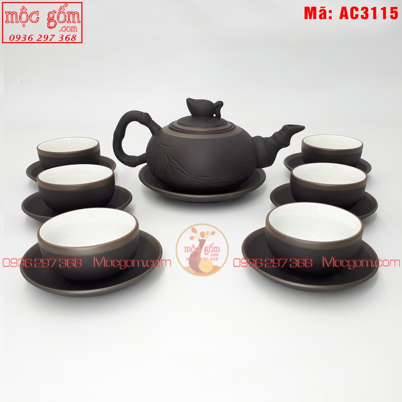 Ấm tử sa mẫu Đào chỉ bạc số 1 mã AC3115 – Ảnh 4