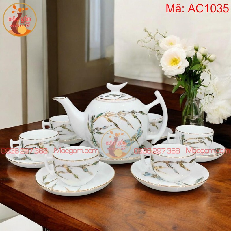 Bộ ấm chén pha trà đẹp mã AC1035 – Ảnh 3