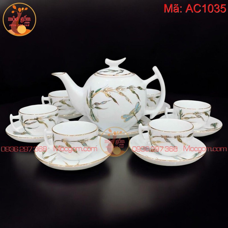 Bộ ấm chén pha trà đẹp mã AC1035 – Ảnh 4