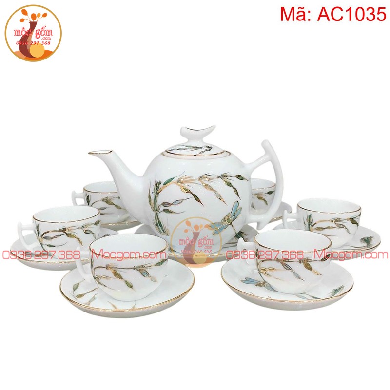 Bộ ấm chén pha trà đẹp mã AC1035