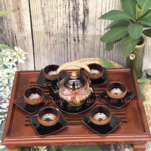 Bộ ấm chén uống trà giá rẻ men hỏa biến mã MGAC0255