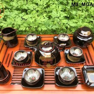 Bộ ấm trà cao cấp men hỏa biến mã MGAC0211