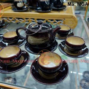 Bộ tách trà gốm sứ men hỏa biến mã MGAC0225