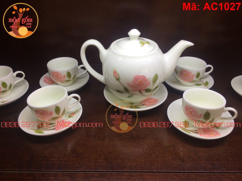 Giá ấm chén Bát Tràng dòng cao cấp mã AC1027 – Ảnh 2