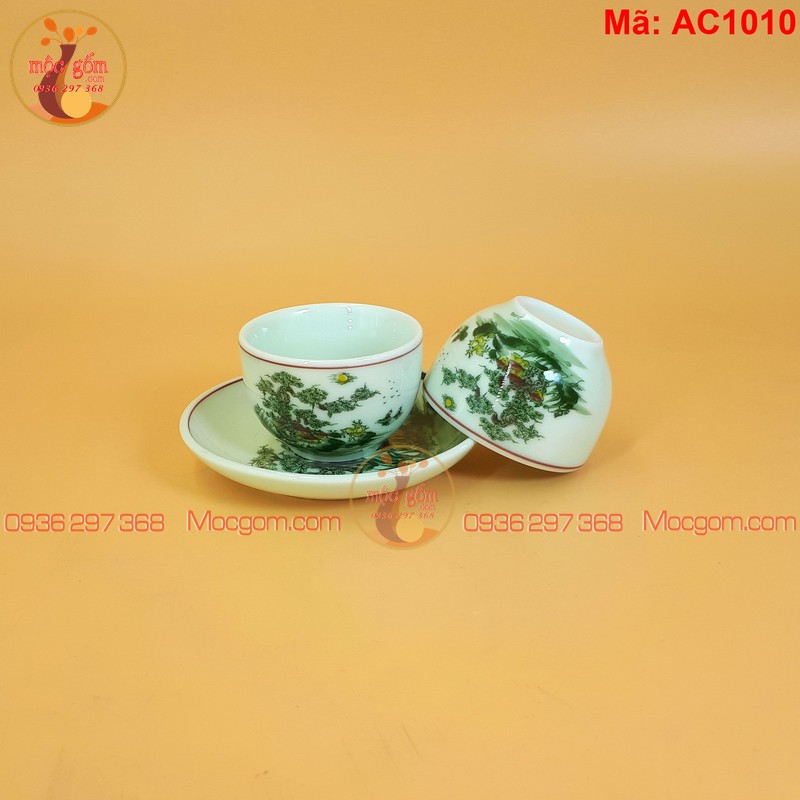 Giá bộ ấm chén Bát Tràng cao cấp mã AC1010 – Ảnh 3