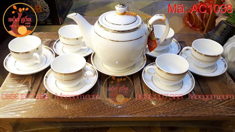 Mẫu ấm chén đẹp sang trọng làm quà tặng mã AC1038 – Ảnh 3