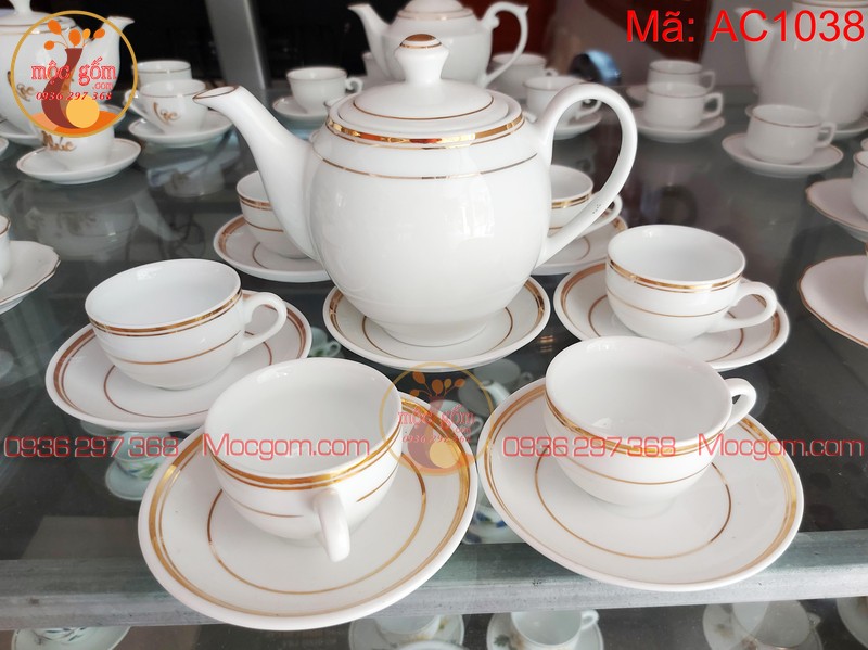 Mẫu ấm chén đẹp sang trọng làm quà tặng mã AC1038